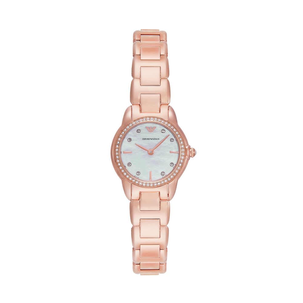 Emporio Armani Damenuhr Drei-Hand-Quarzwerk
