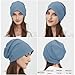 choshion Summer T-Shirt Cotton Slouchy Beanie for Women Men Fashion Style Soft Hipster Daily Hat Lightweight Skull Sleep Cap