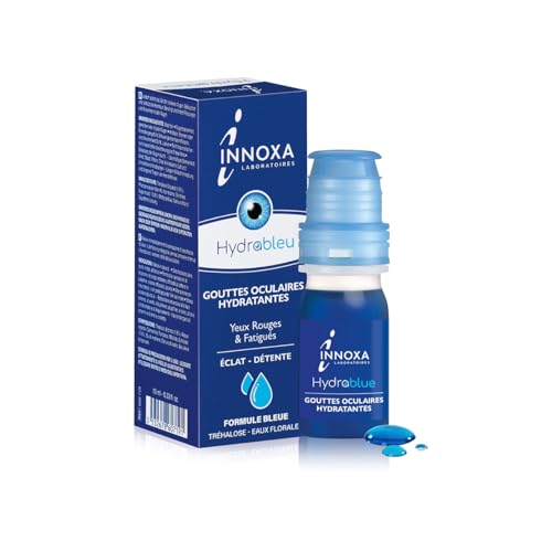 INNOXA Laboratoires - Blaue Formel Augentropfen - Aufhellung des Augenweiß – Befeuchtet gerötete und müde Augen – Originalformel – Made in France – Ohne Konservierungsstoffe - 10 ml