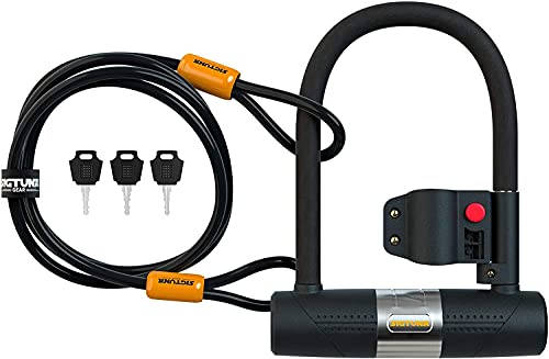 SIGTUNA Bike Locks - 16mm Heavy Duty U Lock with U-Lock Shackle and Bicycle Lock Mount Holder + 1200mm Steel Chain Cable Bike Lock SIGTUNA Bike Locks - 16mm Heavy Duty U Lock with U-Lock Shackle and Bicycle Lock Mount Holder + 1200mm Steel Chain Cable Bike Lock