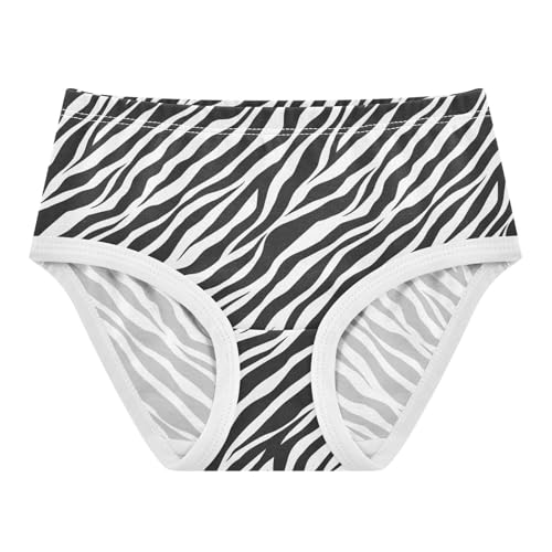 Girls' Underwear Zebra Print Cotton Stretch Comfort Toddler Panties