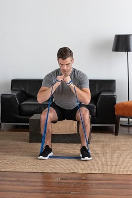 THERABAND Professional Latex Resistance Band Set, Pack of 7, Individual 6 Ft Elastic Band for Upper & Lower Body Exercise, Physical Therapy, Pilates, At-Home Workouts, 6 Foot Band, Levels 1 to 7