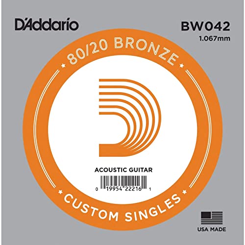 D'Addario ダダリオ アコースティックギター用バラ弦 80/20ブロンズ .042 BW042 10本セット