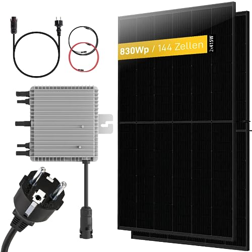 Belko® Balkonkraftwerk 830Wp Komplettset, 2 x 415W Trina Solar...
