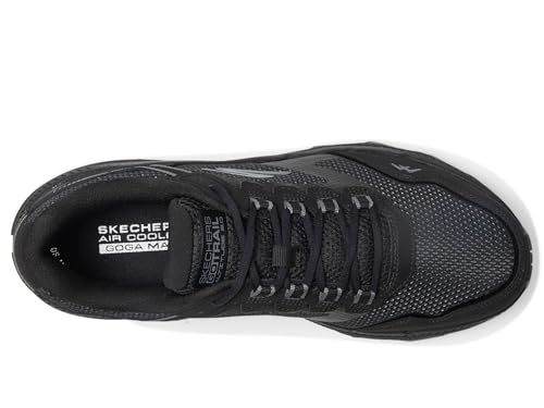 Skechers Men's Go Run Trail Altitude 2.0-Marble Rock 3.0 Sneaker, Black/Black, 7