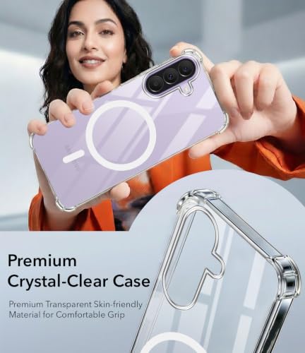 Image of Jkobi Shockproof Crystal-Clear Back Cover for Samsung Galaxy A37 5G (Magsafe Wireless Support | Drop & Camera Protection | Hard Polycarbonate)