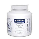 Pure Encapsulations Ascorbic Acid Capsules | Vitamin C Supplement for Antioxidant Defense, Immune Support, and Vascular Integrity* | 250 Capsules