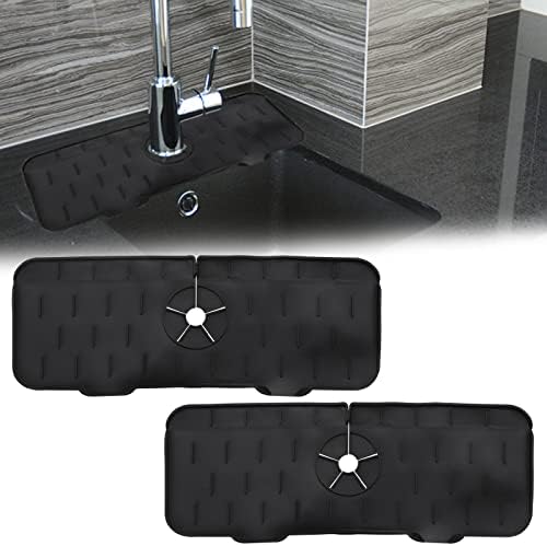 2Pcs Kitchen Faucet Sink Splash Guard