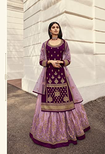 Image of Delisa New Indian /Pakistani Eid Special Party /Ethnic wear Georgette Straight Ghagra Style Salwar Kameez Suit for Womens-2085