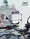 Grefay Motorrad Handyhalterung, Universal Handy Motorrad Halterung 【2024 Doppelt Vibrationsgedämpft】 Handy Halterungen für Motorrad Rückspiegel Mit ​360 Drehen für 4,5-7,2 Zoll Smartphone