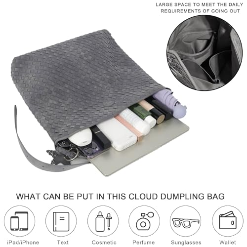 Bolso Frosted para mujer, tipo Hobo Satchel miniatura 5