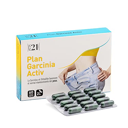 Plameca - Plan Garcinia Activ, Favorece El Mantenimiento Y El Control De Peso Corporal, Incluye Garcinia, Ortosifón Y Cromo, Para Conseguir Tus Objetivos Fácilmente, Sin Gluten - 60 Cápsulas Vegetales