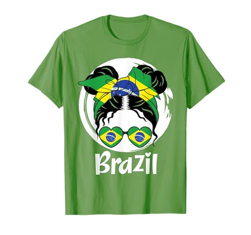 Photo de Garota Brasileira, fille brésilienne, drapeau du Brésil, filles du Brésil T-Shirt