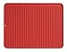 iDesign Secaplatos para fregadero, alfombrilla escurreplatos de silicona para fregadero de tamaño grande, escurridor de platos y vasos, rojo
