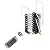 Electric Step Ladder 6ft-11.5ft Remote Control Attic Stairs Multifunctional Wall Mounted Telescopic Ladder (Vertical Height 1.8M/5.90ft,Black)