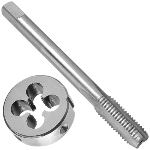 M10 - Juego de machos y troqueles métricos – Herramientas de roscado de acero de alta velocidad para enhebrado de precisión (paso de 0,5 a 1,5 mm, mano derecha, M10 x 1,5) – Solución completa de