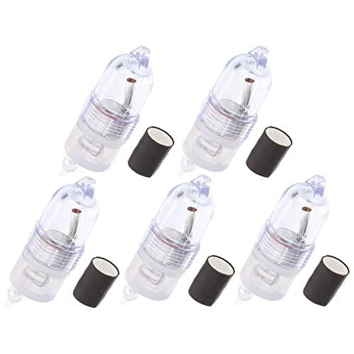 Unomor 1set LED Signal Lights for Night Fishing Alarm Lamps with Sharp Flash Compact Outdoor Fishing Lights for Camping Hiking Activities 5pcs