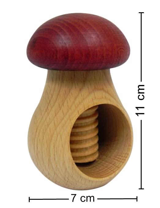 2 Schiaccianoci In Legno Di Faggio Color Porpora - Manuali E Resistenti Per Noci - Foto 7