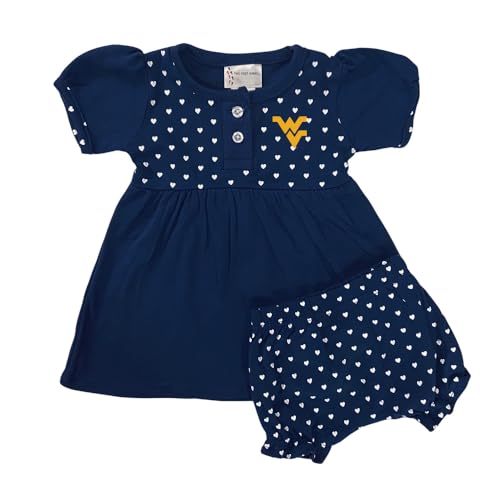 Image of Two Feet Ahead Baby Girl Hearts Dress with Bloomers Shorts Newborn Baby Sizes 0-3M 6M 12M