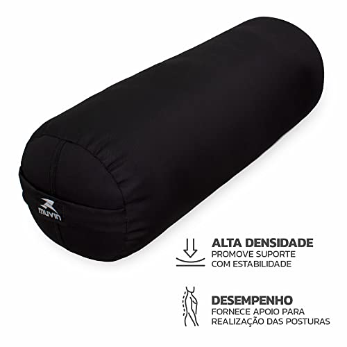 Bolster Para Yoga Muvin – Almofadão Cilíndrico – Apoio Para Posturas Restauradoras – Conforto – Aume
