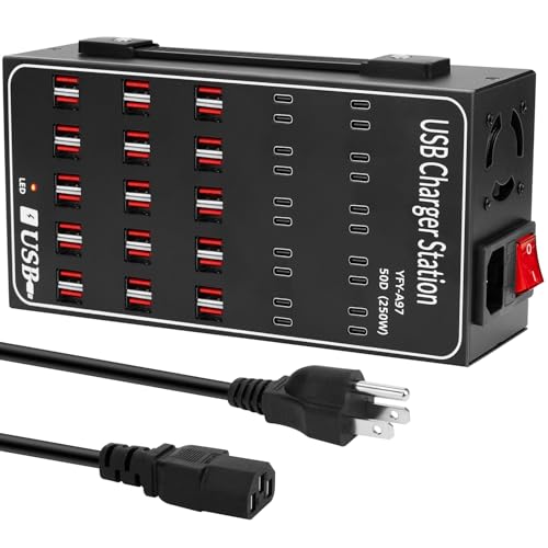 Station de charge multiple Vantacent89 pour centraliser 50 appareils branchés