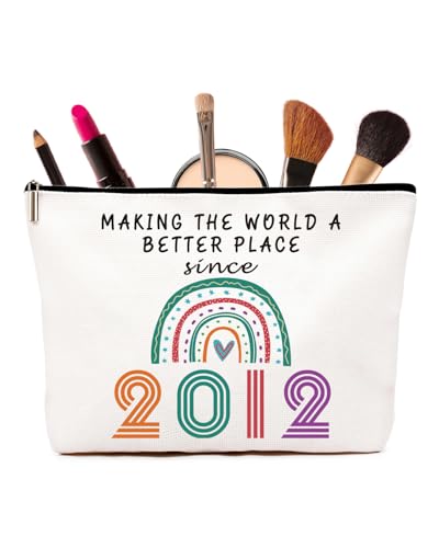 13th Birthday Gifts for Girls – Sweet 13th Birthday Gifts Rainbow Cosmetic Bags, Personalised 13 Year Old Girl Present for Best Friend, Sister, Daughter, Cool Presents for 13 Year Olds Girls
