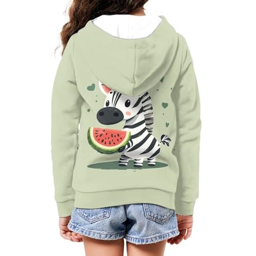 Image of Unisex Zipper Sweatshirt Boys Girls Hooded with 2 Pocket Pullover Hoodies for 6-16Y Kids