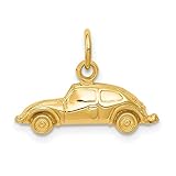 Jewelry Stores Network 14k Yellow Gold Volkswagen Beetle Style Car Charm 15 mm x 20 mm