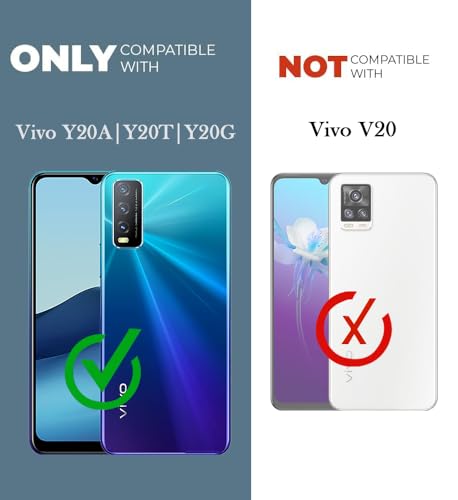 Image of Jkobi Back Cover Case for Vivo Y20A | Y20T | Y20G (Silicone Crystal Clear | Pure Camera Protection | Soft and Flexible for Charger and Headphone sockets | Shockproof Bumpers | Transparent)