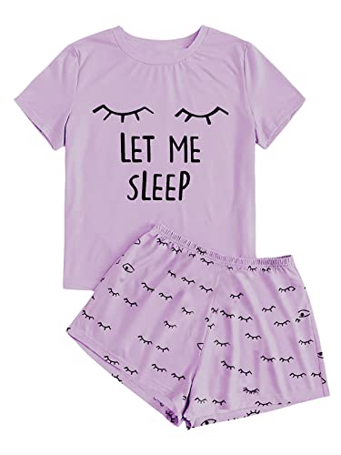 Image of Kingdenergy Girls Summer Cute Print Shorts Set T-Shirt and Short Pant 2 Piece Outfits Clothing Sets