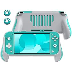 Lammcou Soporte de Agarre Switch Lite, Agarre ergonómico para Juegos NS Switch Lite y Tapas Protectoras para Joystick Hand Grip