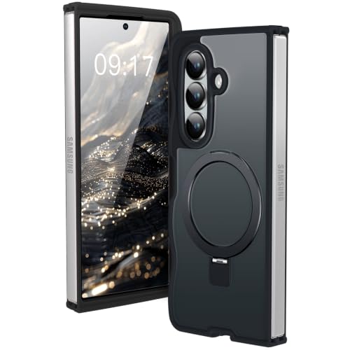 Image of Cute Wavy Magnetic Stand Case for Galaxy Z Fold 8 Ultra, Fit for MagSafe