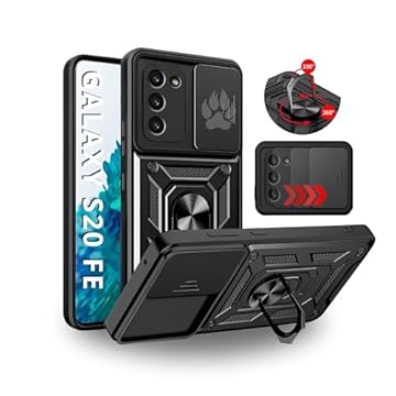 Capa Capinha Armor Anti Impacto Ring Luxo Para Galaxy S20 FE (Tela 6.7) + Anel Giratório + Proteção De Câmera - Proteção Militar