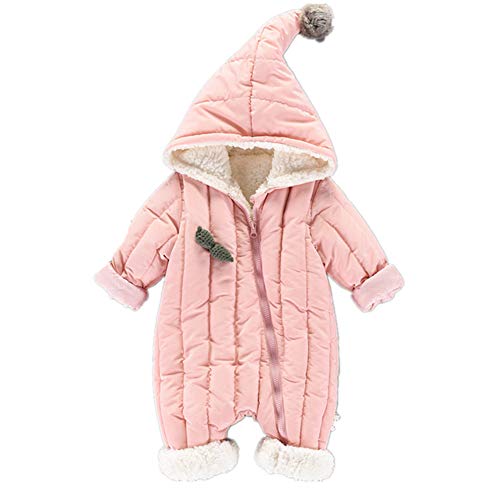 RACHAPE Unisex Baby Hooded Puffer Jacket Infant Jumpsuit Toddler Winter Snowsuit Hoodie Coat Romper