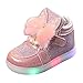 LED Kinderschuhe Mädchen Leuchtende Schuhe Jungen Sportschuhe Baby Kinder Schuhe Mit Klettverschluss Turnschuhe Flache Rutschfest Sneaker Outdoor Turnschläppchen