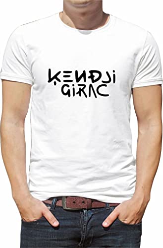 Générique T Shirt Personnaliser Chanteur kendji girac N117 (M, Blanc)