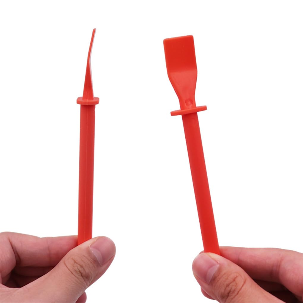 Lot De 10 Outils De Collage Élastiques Pour Peinture - Rouge - Léger Et Économiseur De Travail