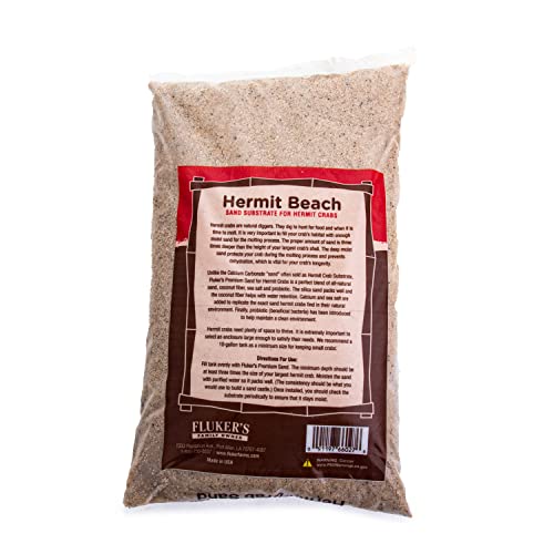 fluker39s all natural premium hermit crab sand substrate sand mixture with coconut fiber for hermit crab tanks 6 lbs