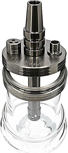 INVI Nano Edelstahl 2-Schlauch-Reise-Shisha mit Transporttasche, 2 Schlauchsets, Wasserpfeife, Hookah, mit Smokah… – Bild 3