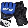 RDX-MMA-Gloves-Grappling-Sparring-Maya-Hide-Leather-Open-Ventilated-Palm-Kickboxing-Mixed-Martial-Arts-Muay-Thai-Pro-Training-Boxing-Punching-Bag-Workout-Half-Finger-Adjustable-Wrist-support-Mitts RDX MMA Gloves Grappling Sparring, Maya Hide Leather, Boxing Gloves Men Women Muay Thai Martial Arts Training, Half Finger Adjustable Mitts Wrist Support Kickboxing Cage Fighting Punching Bag Workout