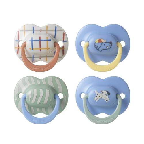 Tommee Tippee Sucette Ultimate Fit, 6-18 mois, Lot de 4, Tétine orthodontique pour bébés, Tétine symétrique, Silicone 100% sans BPA, Collection Club House