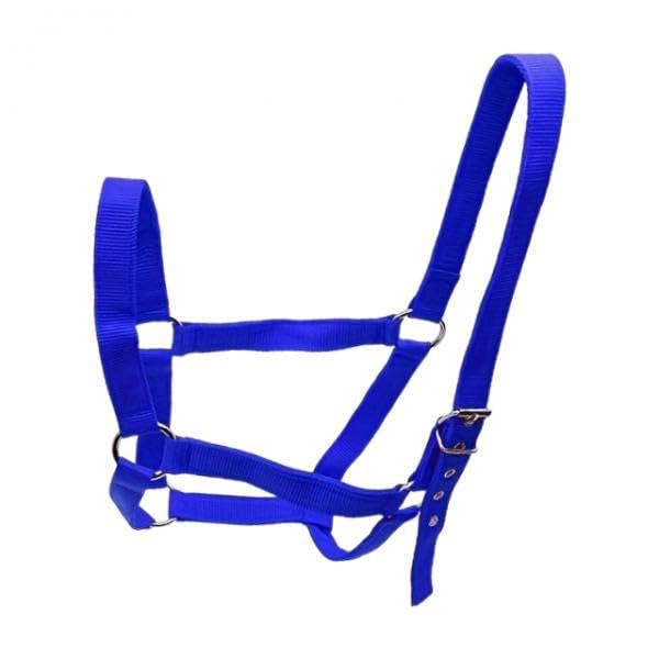 KESOTO Cabestro para Caballo Cuerda Ajustable Resistente Brida Arnés Acolchado Material Polipropileno para Entrenamiento Control Adecuado para Granja Pastiza, Azul
