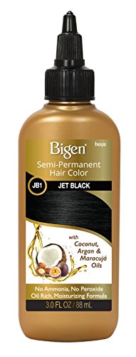 Bigen Semi-Permanent Haircolor #Jb1 Jet Black 3 Ounce (88ml) (2 Pack)
