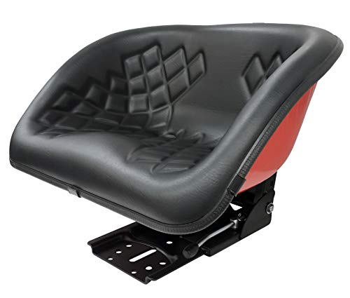 KLARA SEATS Schalensitz mit Federung Metall Rot, Polster SW KLARA SEATS Schalensitz mit Federung Metall Rot, Polster SW