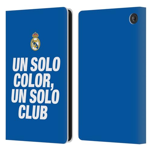 Étui portefeuille Real Madrid CF en cuir pour Amazon Fire 7 2022