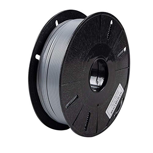 Image of Tesseract Premium PLA + 1.75mm 3D Printing Filament | Dimensional Accuracy + /- 0.03mm | Compatible with Most FDM Printers | 1 KG 3D Printer Filament - PLA Silver (Quantity 1)