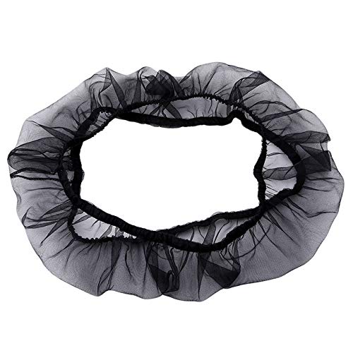 Ismarten Bird Cage Seed Catcher (2 Pack), Airy Gauze Bird Cage Cover Seeds Guard Dust-Proof Universal Birdcage Accessories Mesh Net Cover (Black + White thumb #2