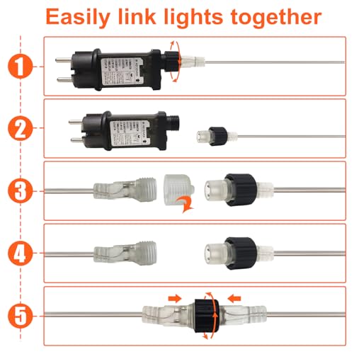 Lichterschlauch Aussen 23m, 200 LEDs Lichtschlauch Außen Innen mit Fernbedienung, 8 Modi IP65 Wasserfest Lichtschläuche Leuchtschlauch Led Schlauch für Weihnachten Garten Party Hochzeit Weiß
