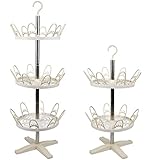 VAIPI 2 Sets Revolving Shoe Rack 360-Degree Rotating Shoe Rack Adjustable Shoe Tree Racks Spinning R