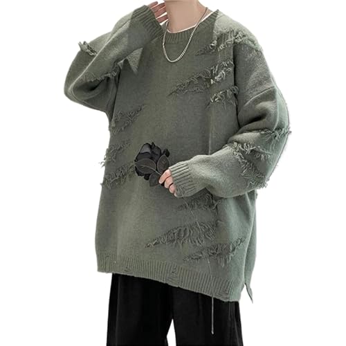 Men's Harajuku Sweater Vintage Oversized Pullover Knitwear Streetwear Hip Hop Pullovers